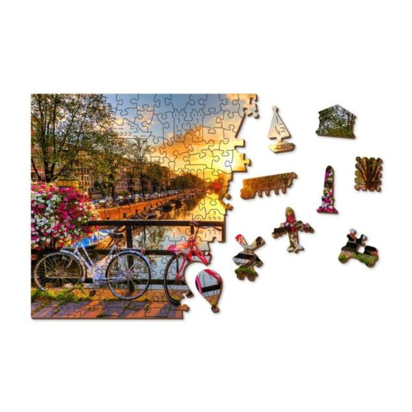 PUZZLE WOODEN CITY : VELOS D'AMSTERDAM - 505 PIECES – Image 3