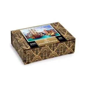PUZZLE WOODEN CITY : VIEUX BATEAU AU PORT - 505 PIECES