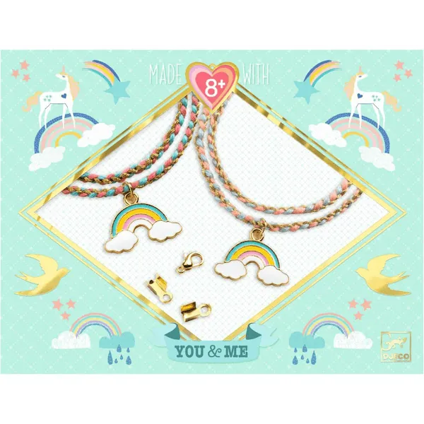 BIJOUX DUO KHUMIHIMO ARC EN CIEL - DJECO