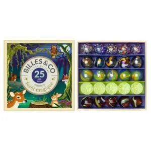 BOITE DE 25 BILLES FORET MAGIQUE - BILLES AND CO