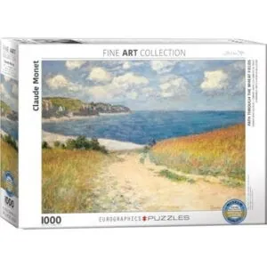 PUZZLE EUROGRAPHICS - BEAUX ARTS - C. MONET : CHEMIN DANS LES BLES - 1000 PIECES
