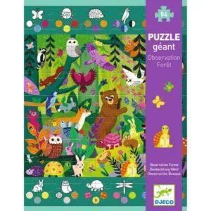 PUZZLE DJECO GEANT OBSERVATION : LA FORET - 54 PIECES