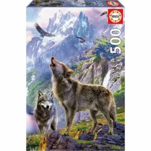 PUZZLE EDUCA : LOUPS SUR LES ROCHERS - 500 PIECES
