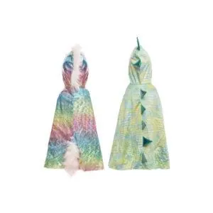 CAPE REVERSIBLE DRAGON ET LICORNE  5/6 ANS - GREAT PRETENDERS