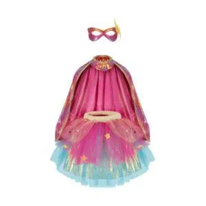 ENSEMBLE SUPER HEROINE ROSE OR 4/6 ANS - GREAT PRETENDERS