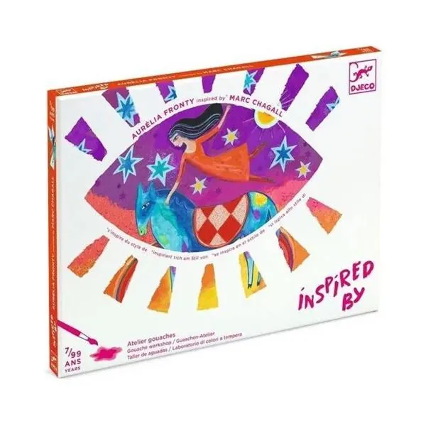 COFFRET GOUACHES - AURELIA FRONTY INSPIRED BY MARC CHAGALL - EN REVE - DJECO