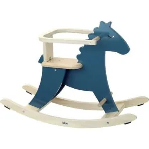 CHEVAL A BASCULE HUDADA BLEU + ARCEAU - VILAC