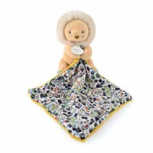 BOH'AIME - LION PANTIN AVEC DOUDOU MOUCHOIR - DOUDOU ET COMPAGNIE