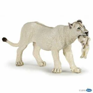 LIONNE BLANCHE AVEC LIONCEAU - PAPO