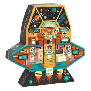 PUZZLE DJECO SILHOUETTE : STATION SPATIALE - 54 PIECES