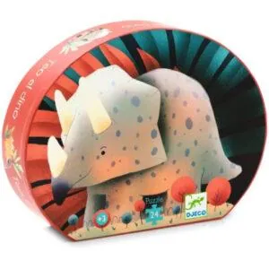 PUZZLE DJECO SILHOUETTE : THEO LE DINO - 24 PIECES