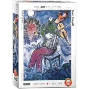 PUZZLE EUROGRAPHICS - BEAUX ARTS - M. CHAGALL : LE VIOLONISTE BLEU - 1000 PIECES