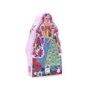 PUZZLE DJECO SILHOUETTE : LA PRINCESSE ET LE PAON - 36 PIECES