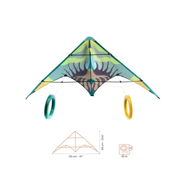 CERF VOLANT ACROBATIQUE GREEN WAVE - DJECO