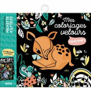 MA PREMIERE POCHETTE D'ARTISTE - MES COLORIAGES VELOURS PRINTEMPS