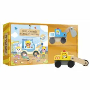 COFFRET UNE JOURNEE SUR LE CHANTIER - AUZOU