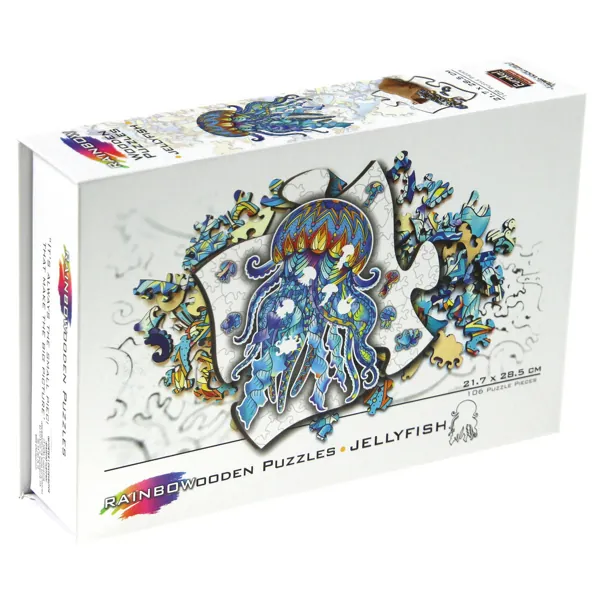 PUZZLE RAINBOWOODEN : MEDUSE - 106 PIECES