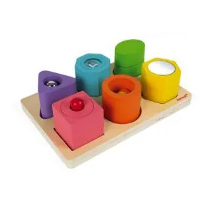 PUZZLE 6 CUBES SENSORIELS BOIS - JANOD