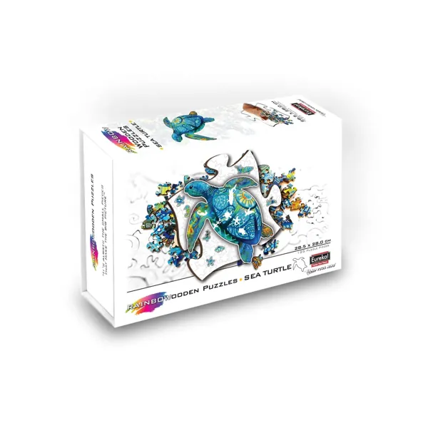 PUZZLE RAINBOWOODEN : TORTUE - 125 PIECES