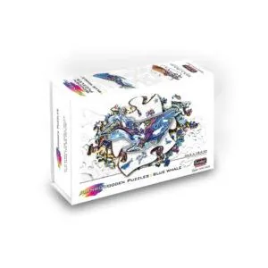 PUZZLE RAINBOWOODEN : BALEINE - 125 PIECES