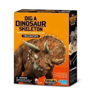 KIT DETERRE UN SQUELETTE DE DINOSAURE - TRICERATOPS - KIDZLABS 4M