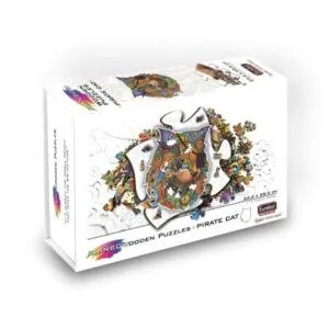 PUZZLE RAINBOWOODEN : CHAT PIRATE - 116 PIECES