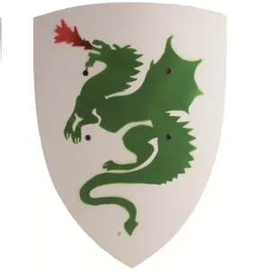 BOUCLIER DRAGON VERT COURBE - VAH
