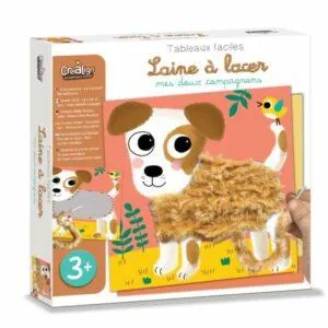 COFFRET LAINE A LACER - MES DOUX COMPAGNONS - CREALIGN