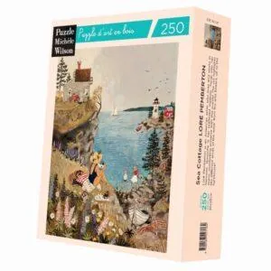 PUZZLE BOIS WILSON - L. PEMBERTON : PETITE MAISON A LA MER - 250 PIECES