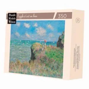 PUZZLE BOIS WILSON - C. MONET : PROMENADE SUR LA FALAISE - 350 PIECES
