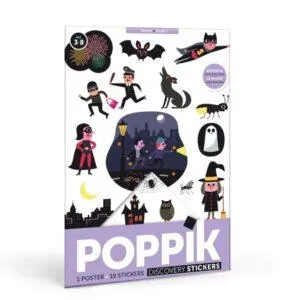 MON MINI POSTER DECOUVERTES EN STICKERS - MINI BOOO - POPPIK
