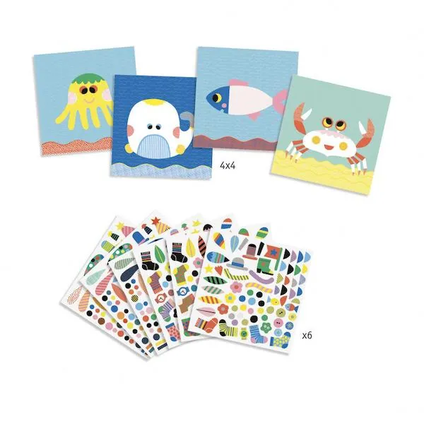 CREER AVEC DES STICKERS - MARIN - DJECO – Image 2