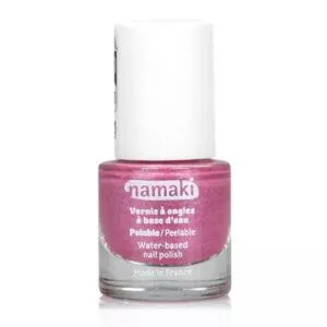 VERNIS A ONGLES PELABLE - ROSE PAILLETE - NAMAKI