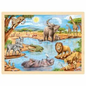 PUZZLE GOKI : SAVANE AFRICAINE - 96 PIECES