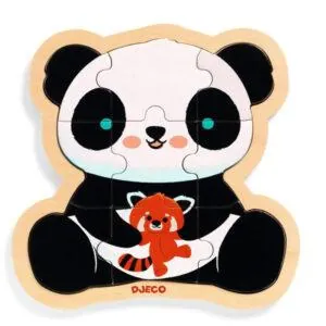 PUZZLO DJECO : PANDA - 9 PIECES