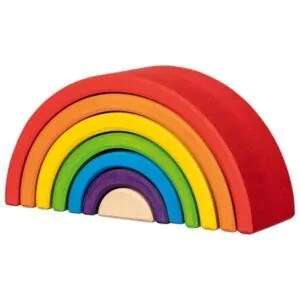 JEUX DE CONSTRUCTION BOIS - PETIT ARC EN CIEL - GOKI