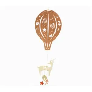 MOBILE METAL MONTGOLFIERE DAIM SIENNA - L'OISEAU BATEAU
