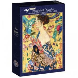 PUZZLE BLUEBIRD - G. KLIMT : LADY WITH FAN 1918 - 2000 PIECES