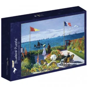 PUZZLE BLUEBIRD - C. MONET : JARDIN A SAINTE ADRESSE - 3000 PIECES