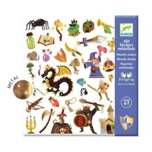 POCHETTE STICKERS MEDIEVAL FANTASTIQUE - DJECO
