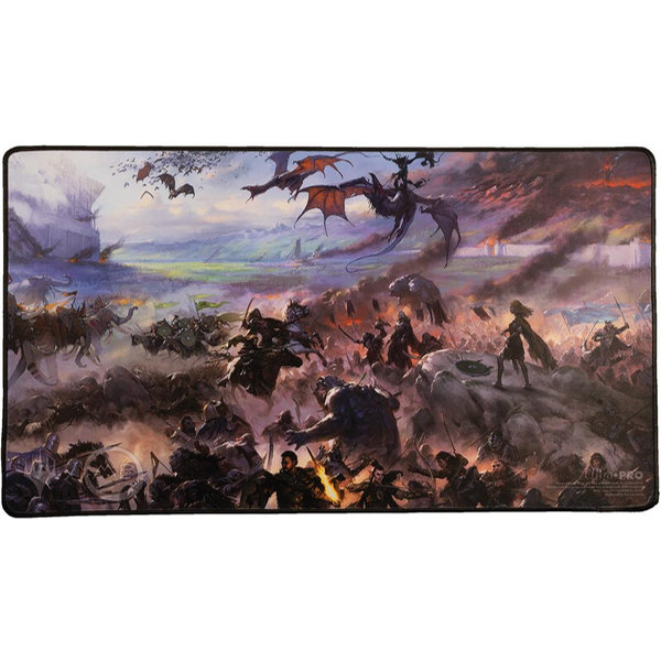 MTG - LORD OF THE RINGS BLK STITCHED PLAYMAT