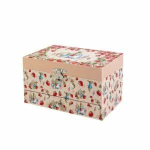 BOITE A BIJOUX MUSICALE - PETER RABBIT FRAISE - TROUSSELIER