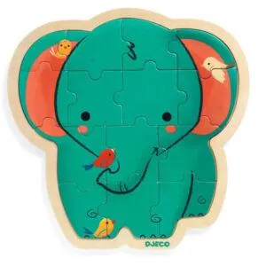 PUZZLO DJECO : ELEPHANTEAU - 14 PIECES