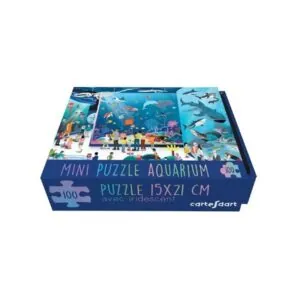 MINI PUZZLE CARTES D'ART : AQUARIUM - 100 PIECES