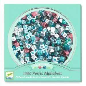 PERLES ALPHABET ET ARGENT - DJECO