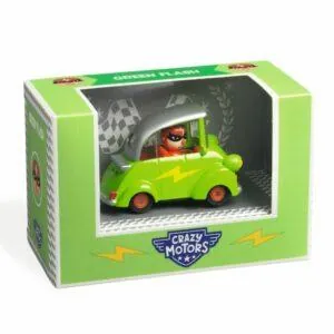 VOITURE CRAZY MOTORS GREEN FLASH - DJECO