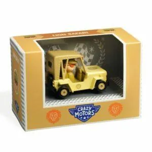 VOITURE CRAZY MOTORS - LION SAFARI - DJECO
