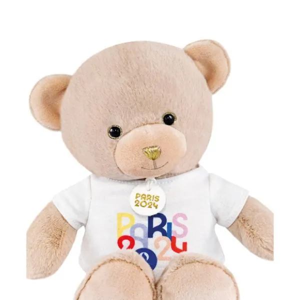 PELUCHE OURS PARIS 2024 AVEC TEE SHIRT - DOUDOU ET COMPAGNIE – Image 2
