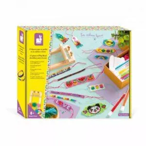 COFFRET 13 BIJOUX POPS EN PERLES ET METIER A TISSER - JANOD