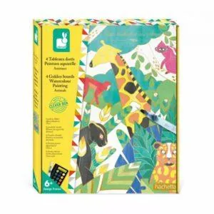 COFFRET PEINTURE TABLEAUX DORES ANIMAUX - JANOD